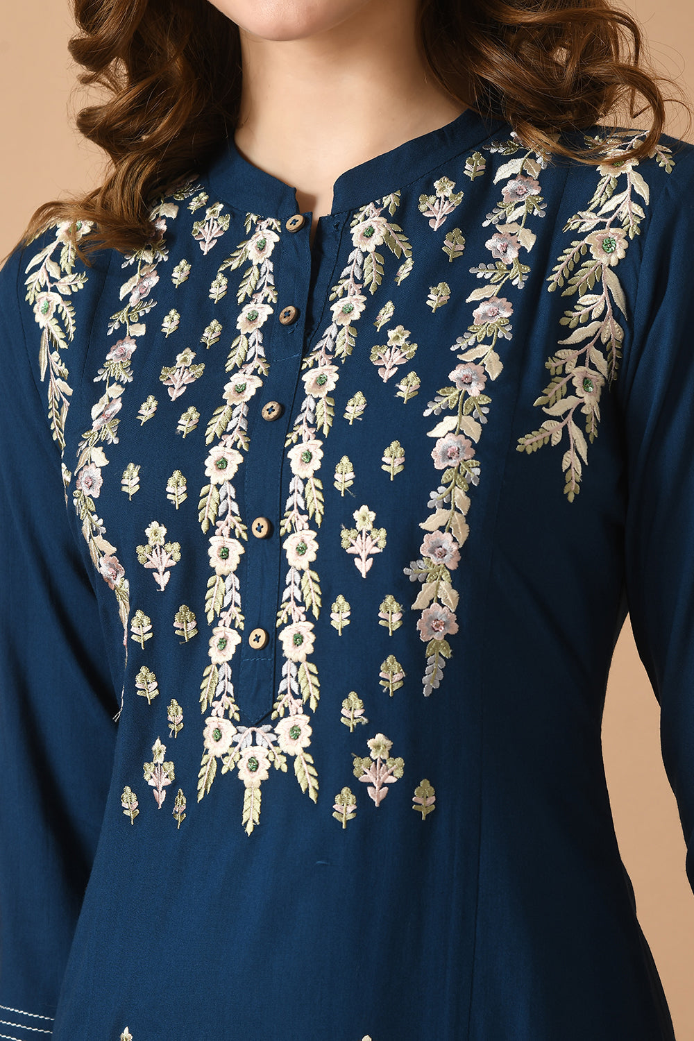 Navy Kurta Set
