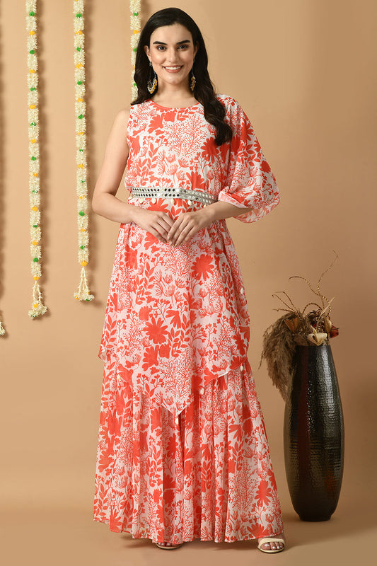 Red Kurta Set