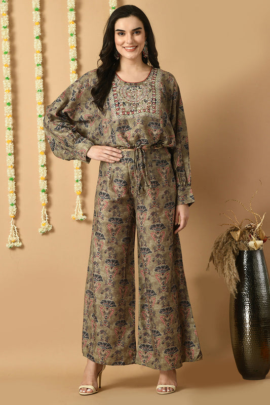 Dark Green Kurta Set