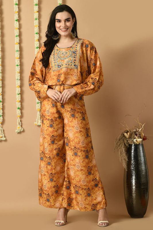 Mustard Kurta Set