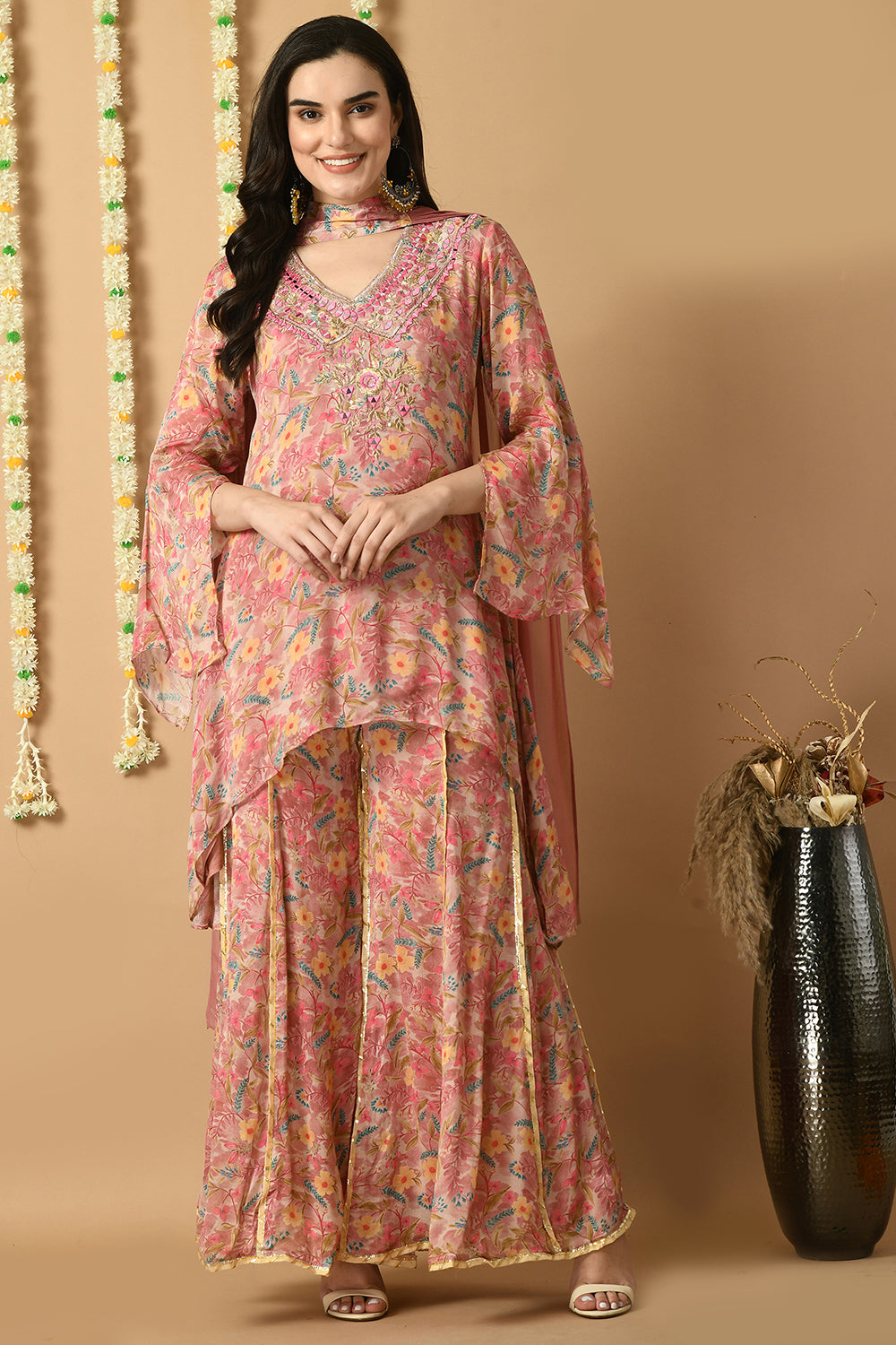 Rose Gold Kurta Set