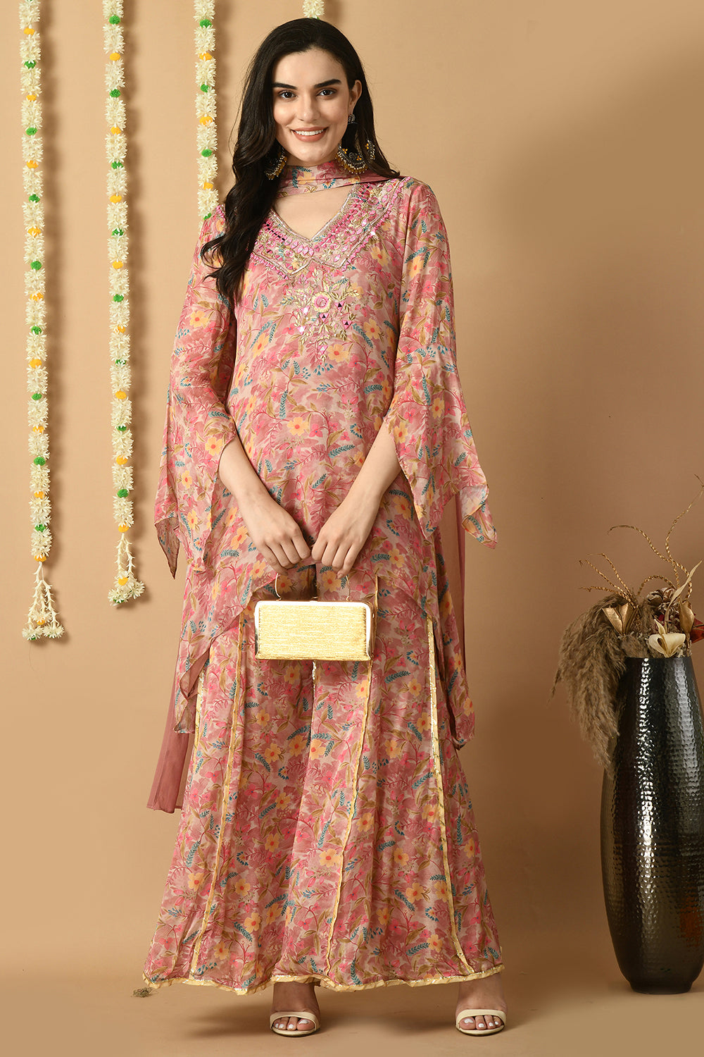 Rose Gold Kurta Set