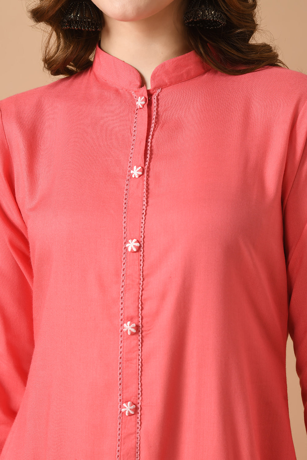 Coral Kurta Set