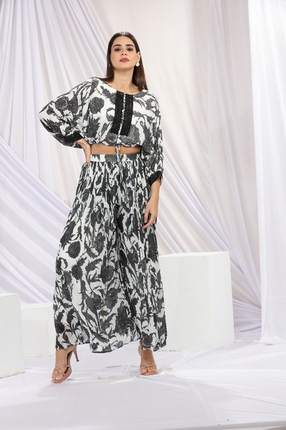 Black & White Skirt set