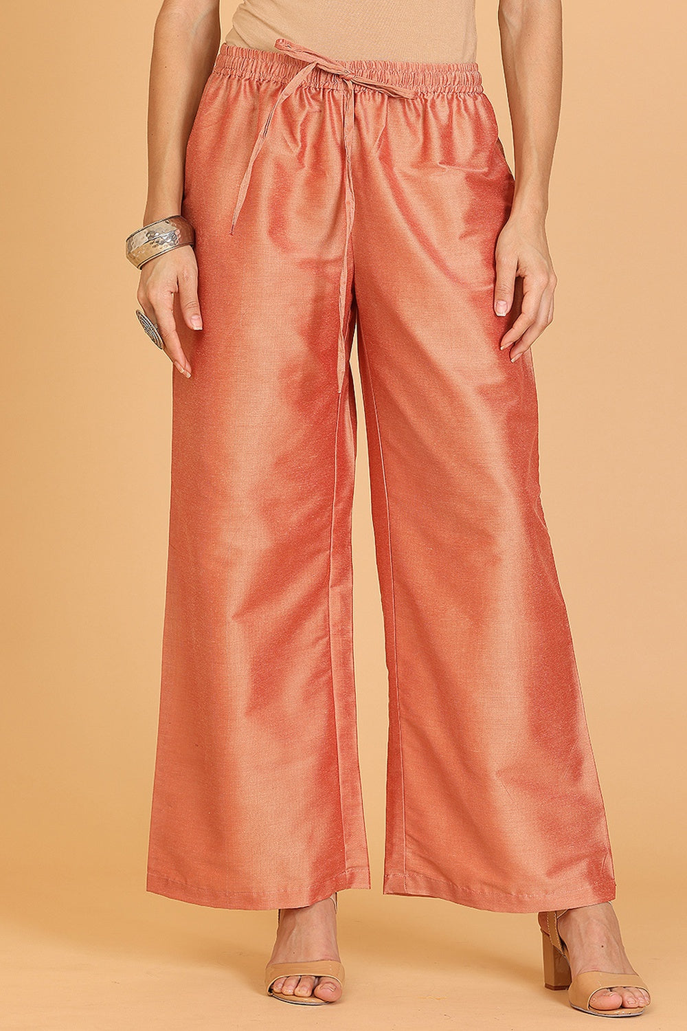 Mauve Cotton Silk Kurta Set With Embroidery