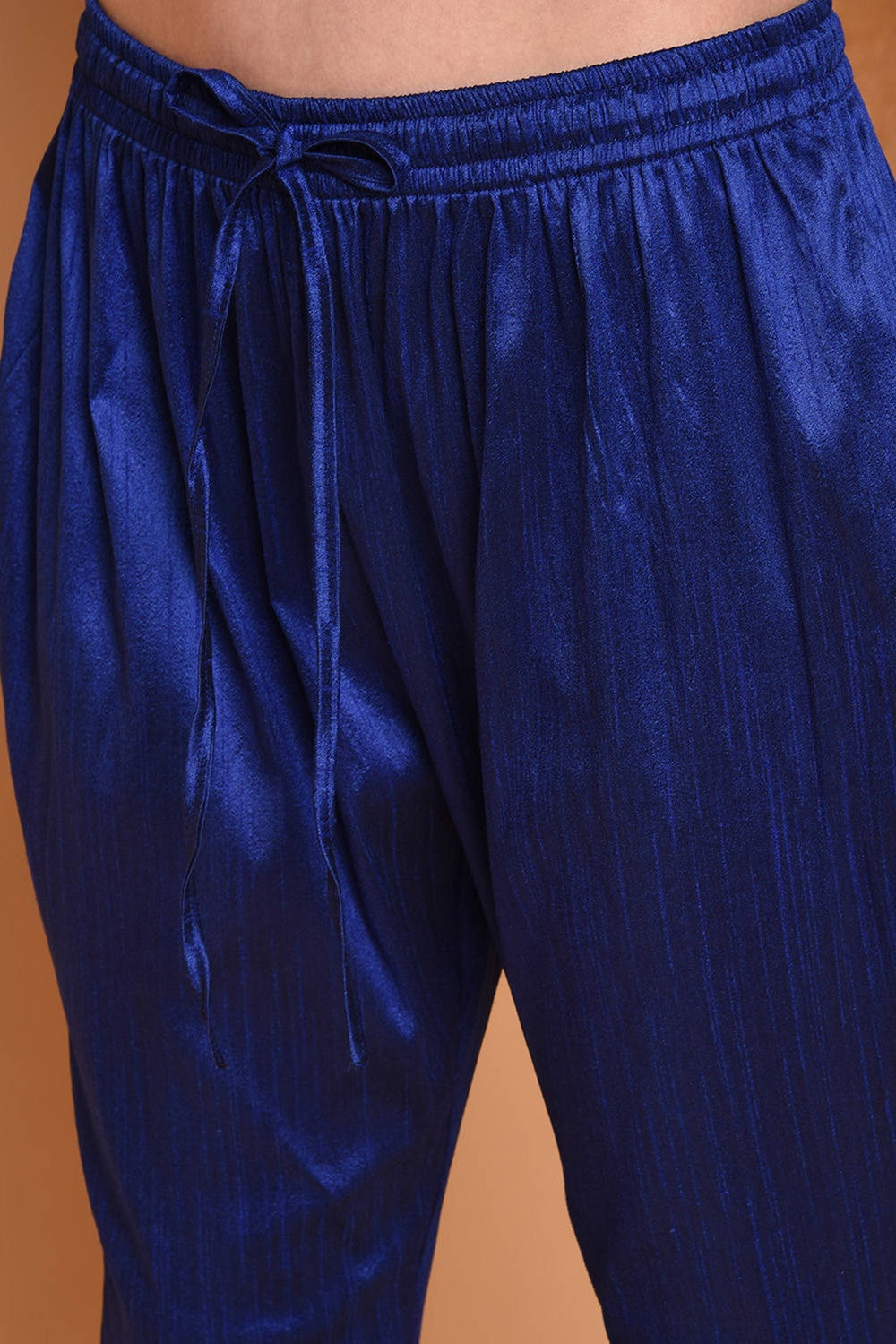 Royal Blue Embroidered Kurta Set