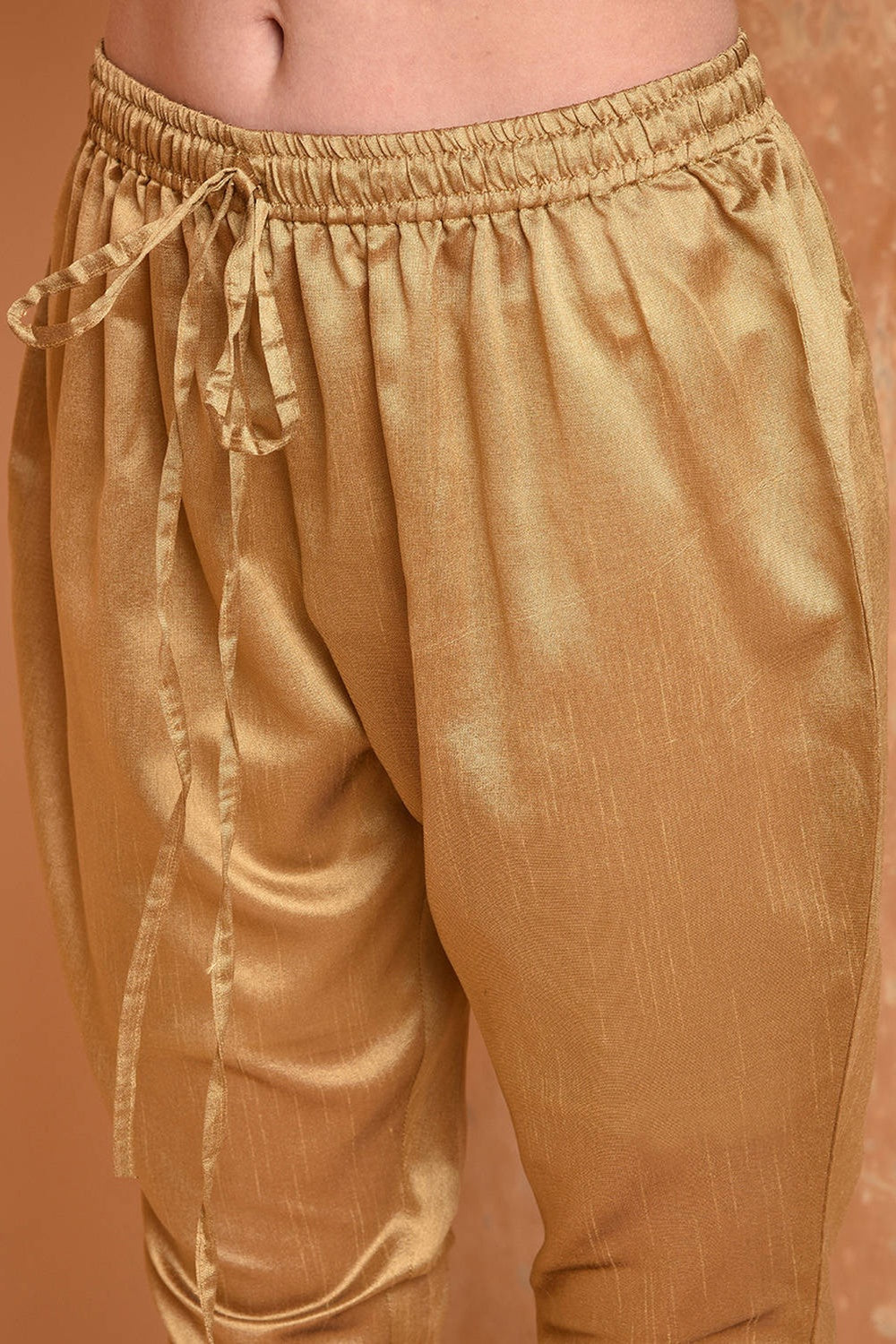 Beige Embroidered Kurta Set