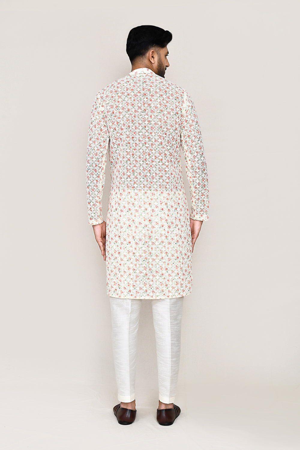 Pista Green Kurta with Straight Fit Pant