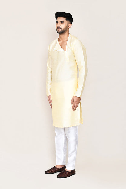 Light Beige Kurta with Straight Fit Pant