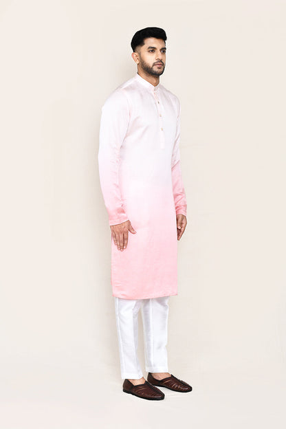 White Kurta with Straight Fit Pant