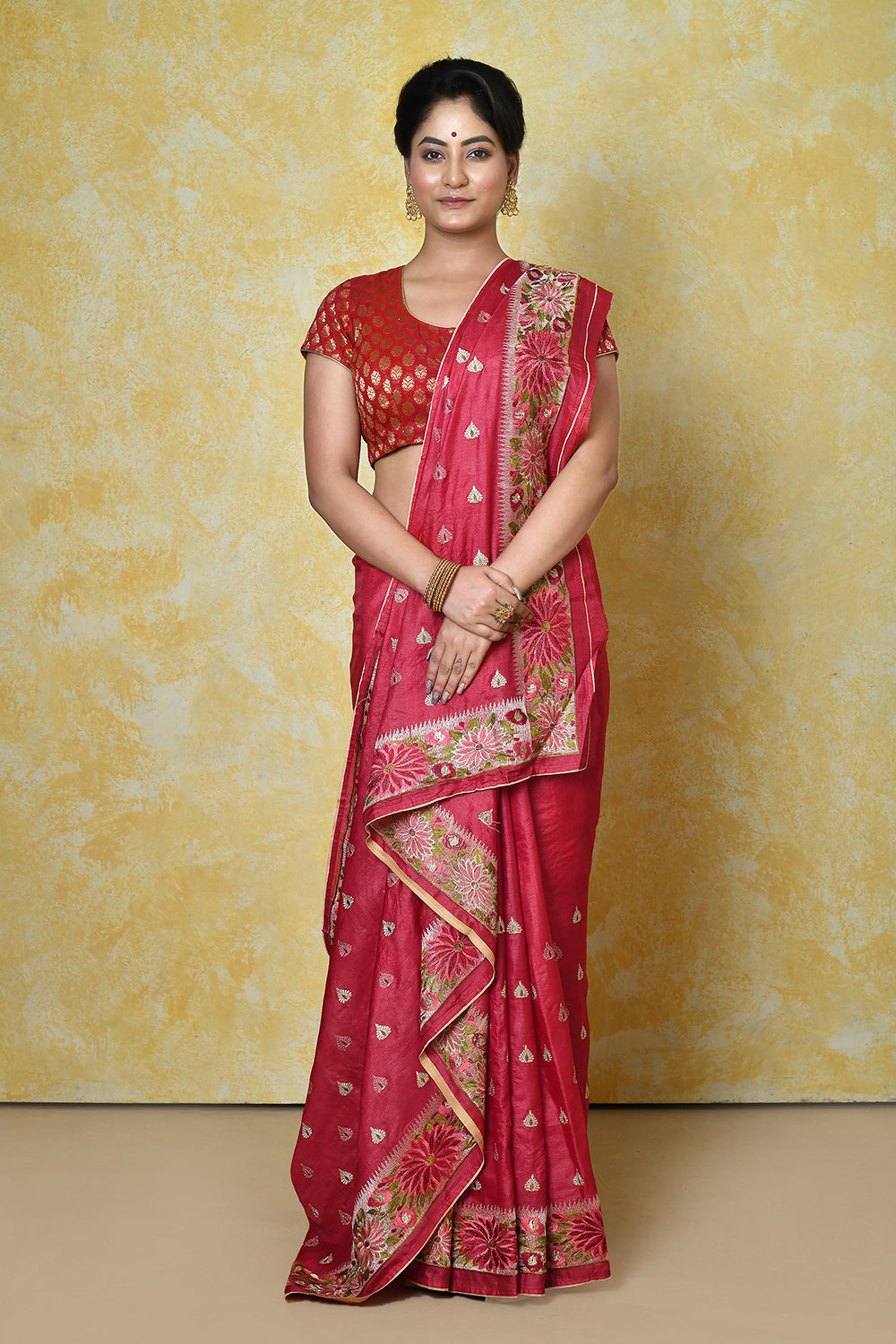 Mehrom Banarasi Silk Saree