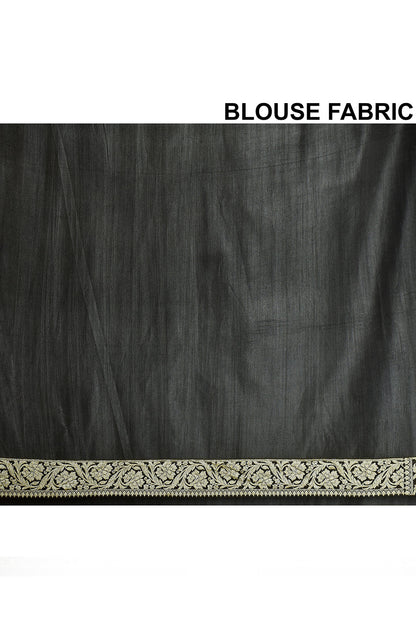 Black Banarasi Silk Saree