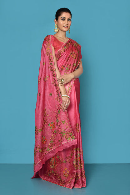 Strawbery Banarasi Silk Saree