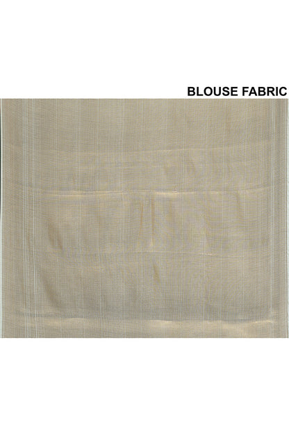 Off White Banarasi Silk Saree