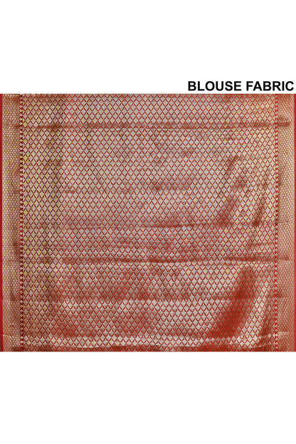 Red Banarasi Silk Saree