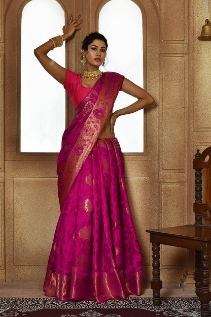 Rani Banarasi Silk Saree