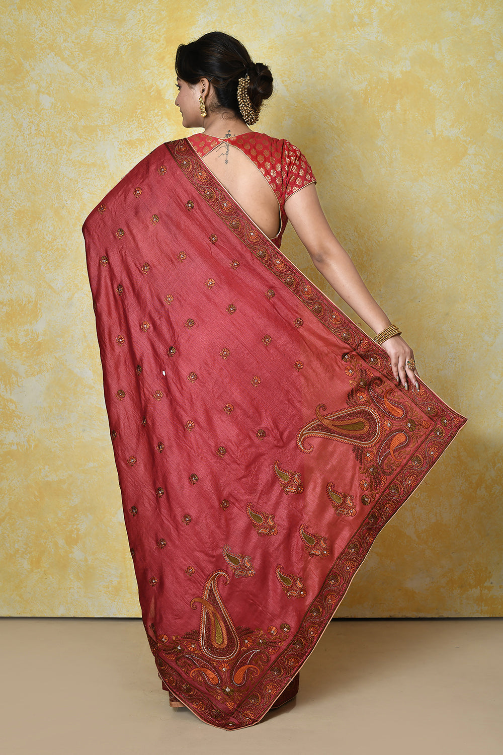 Mehrom Banarasi Silk Saree