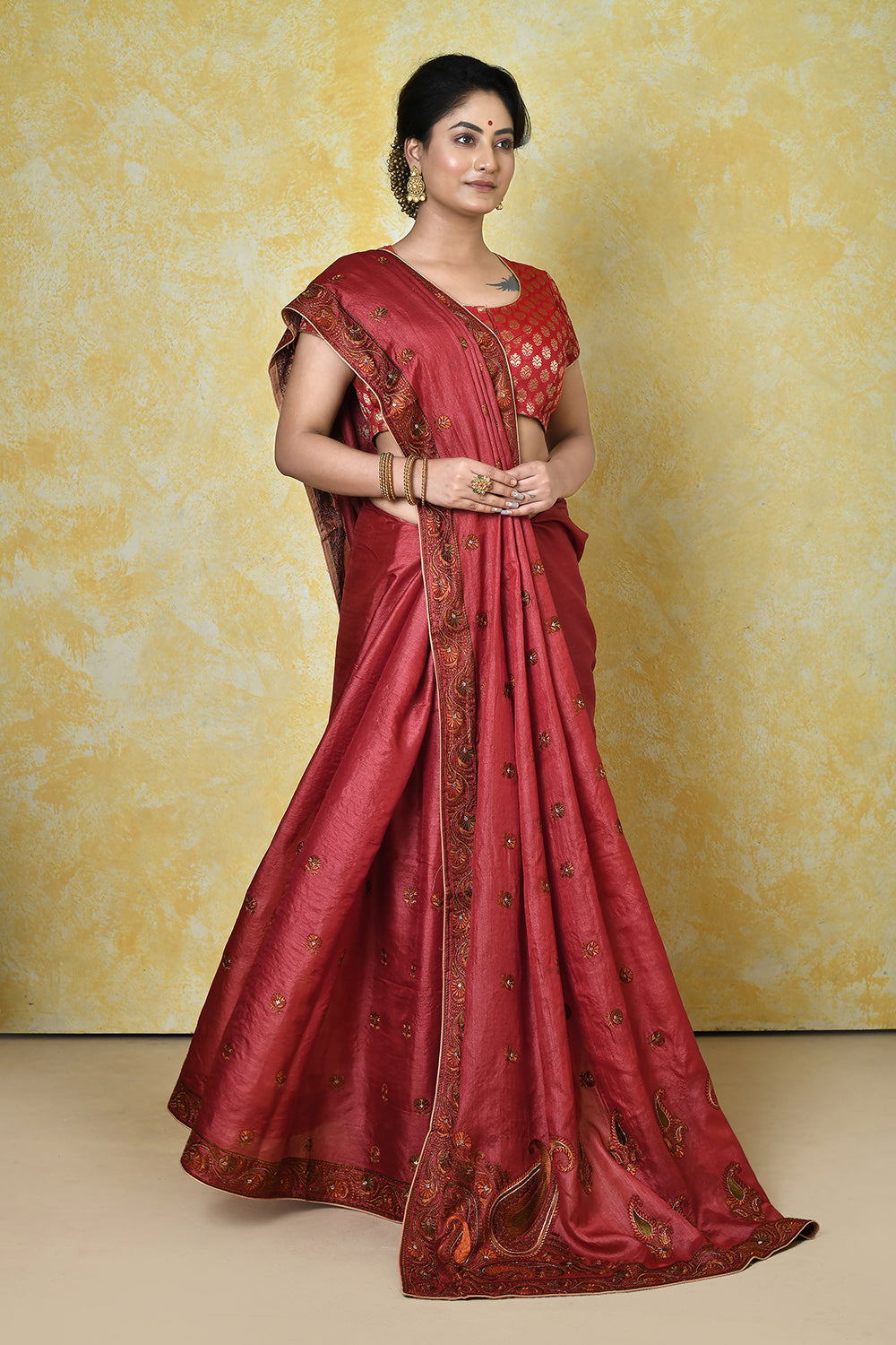 Mehrom Banarasi Silk Saree