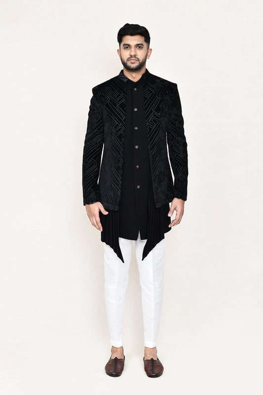 Black Indowestern with Pant