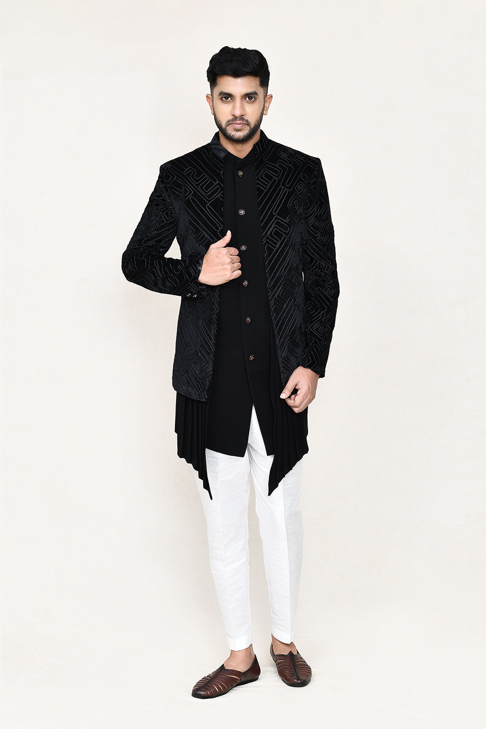 Black Indowestern with Pant