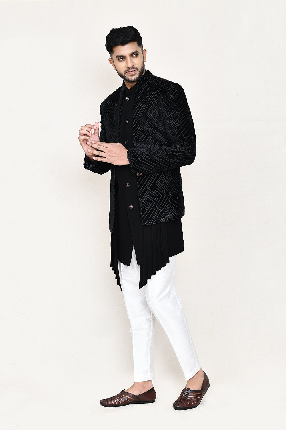 Black Indowestern with Pant