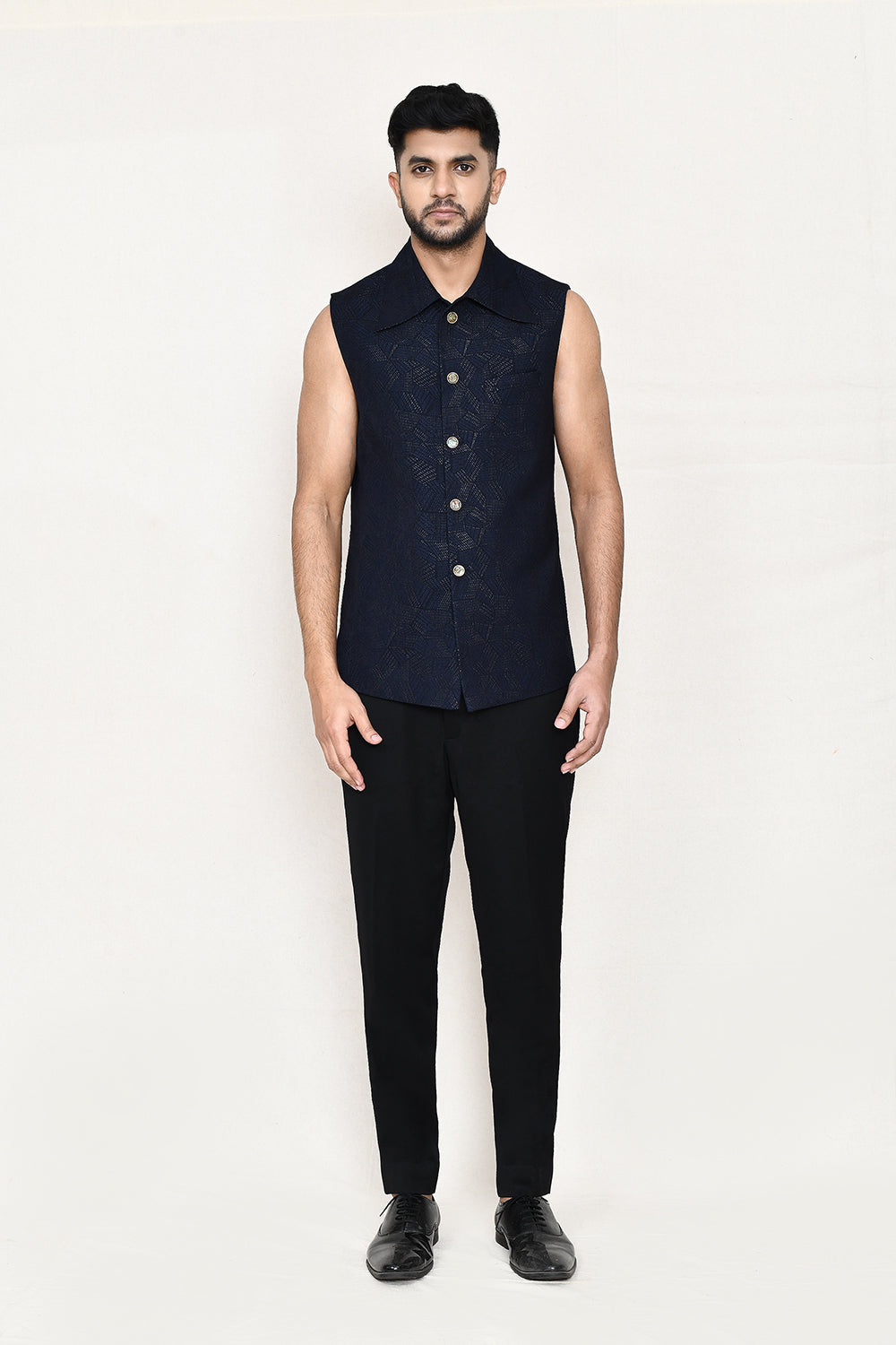 Navy Blue Jacket with Pant