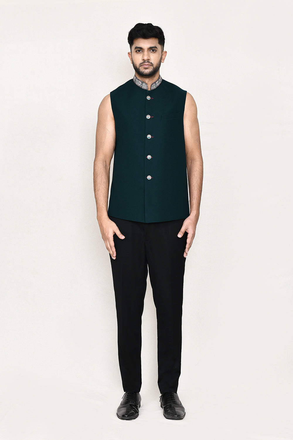 Teal Green Jacket with Pant