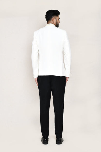 White Prince Coat with Pant