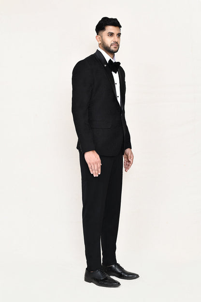 Black Coat with Shirt ,Pant & Bow