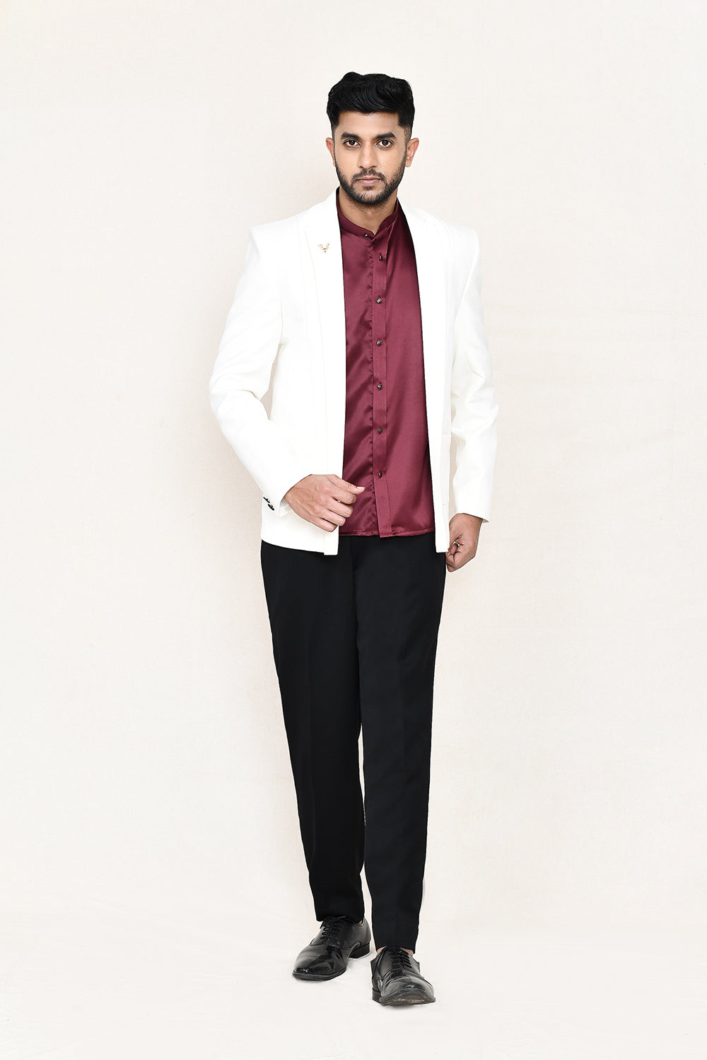 Black Coat with Shirt ,Pant & Bow
