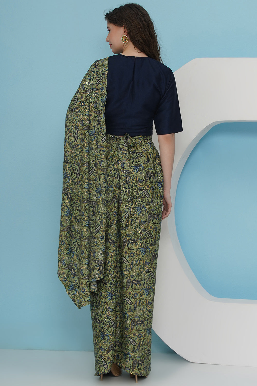 Green Drape Skity with Top