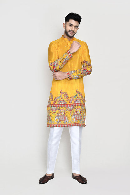 White Kurta with Straight Fit Pant